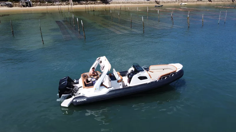 Zodiac Medline 9, gestion location arcachon, location de bateaux Arcachon
