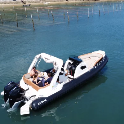 Zodiac Medline 9, gestion location arcachon, location de bateaux Arcachon
